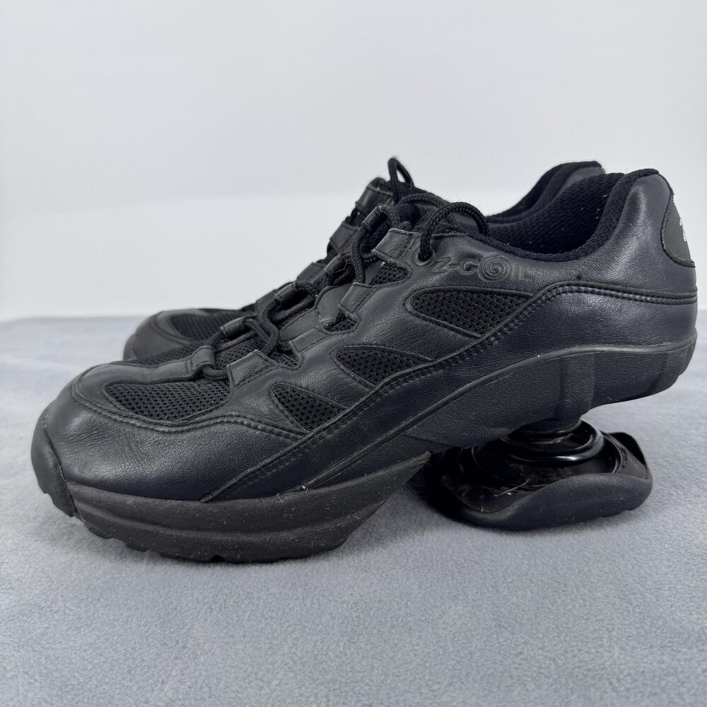 Z CoiL Mens 8 Black Spring Heel Walking Shoes Orthopedic‎ Comfort Zcoil